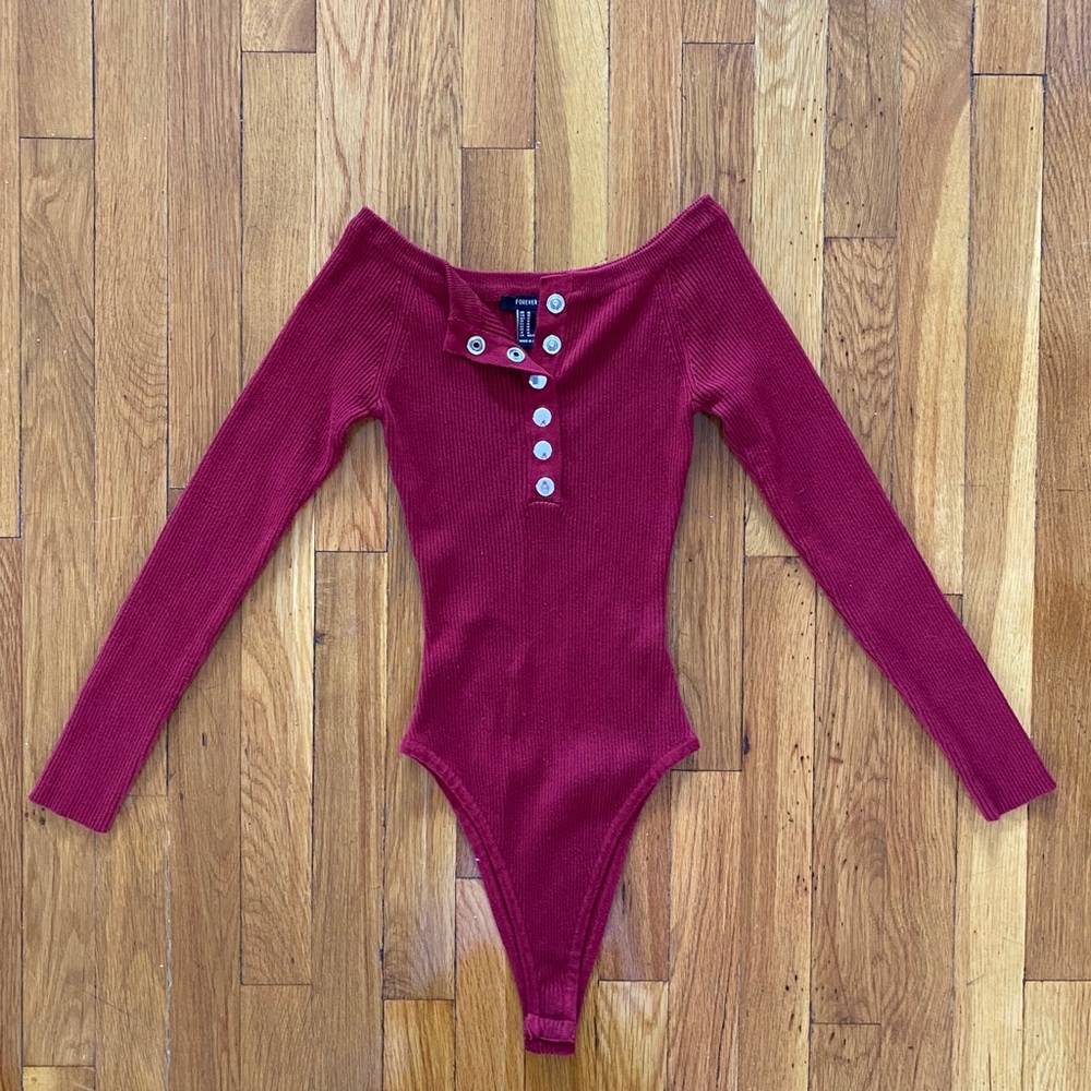 Off-Shoulder Cheeky Bodysuit